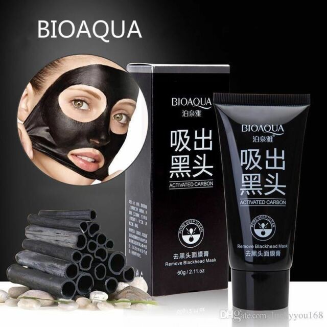 Kem Lột Mụn Đầu Đen, Mụn Cám Chiết Xuất Than hoạt tính Bioaqua Black Mask