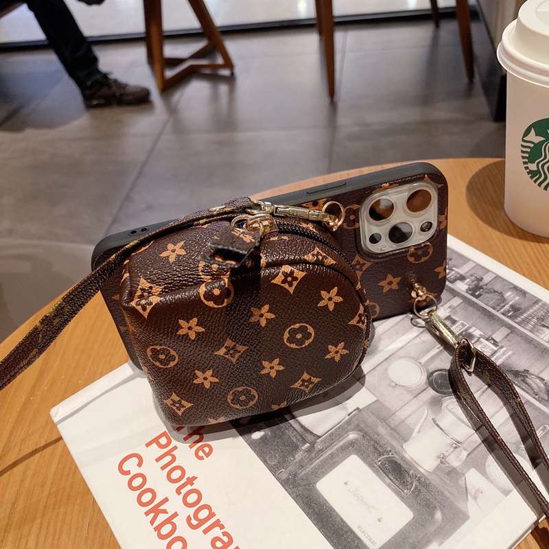 Ốp điện thoại có ngăn ví và dây đeo cho Iphone 13 12 Mini 11 Pro Max X Xs Xr 8 7 6 6s Plus Se 2020 | BigBuy360 - bigbuy360.vn