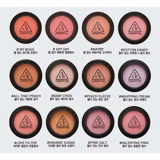 [100% AUTH] Phấn Má Hồng 3CE Face Blush Vỏ Đen