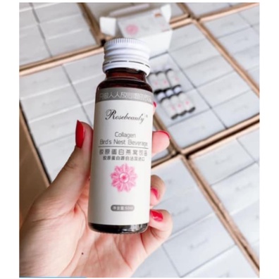 Nước uống Collagen Yến trắng da đẹp da Rosebeauty Collagen Bird’s Nest Beverage