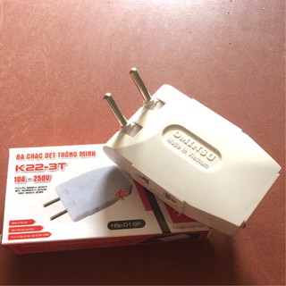 Phích cắm chia 3 - ba chạc ominsu chịu tải 2200w chia ổ điện làm 3 ổ cắm