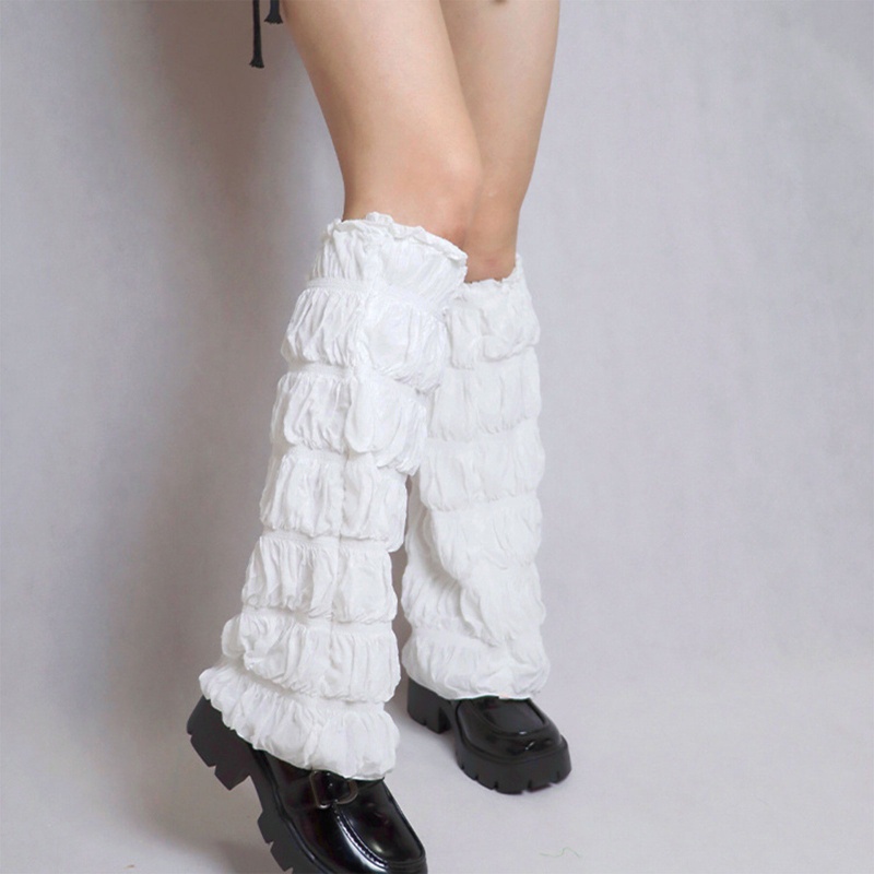 Xixi Vớ Ống Cao Đến Đầu Gối Xếp Ly Phong Cách Lolita Gothic Punk Gothic Harajuku Có Nếp Gấp Bong Bóng Cho Nữ