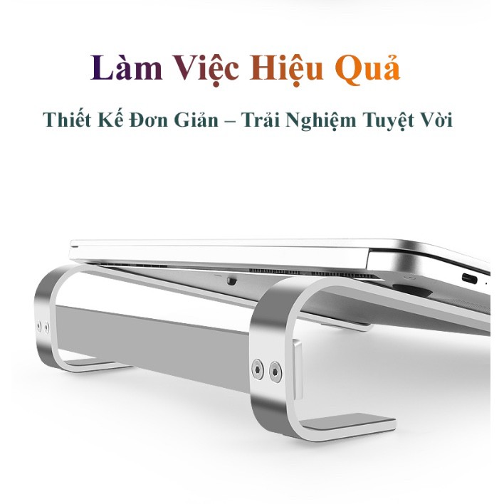 Giá đỡ laptop máy tính hợp kim nhôm gọn nhẹ siêu vững chắc