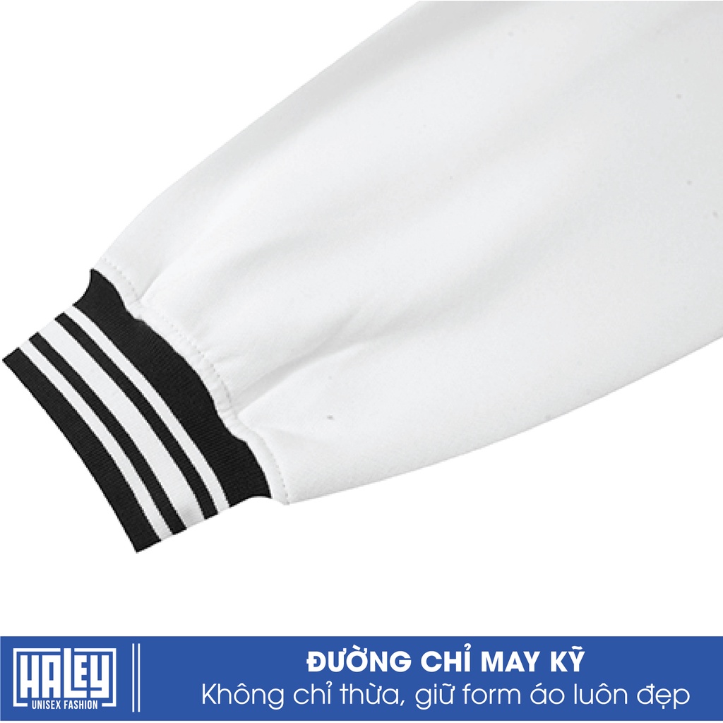 Áo bomber khoác Nam Nữ Unisex HALEY Street Wear Phong Cách Hàn Quốc Chất Nỉ Cao Cấp mã BB03 Không Xù Đủ Màu Dễ Phối Đồ
