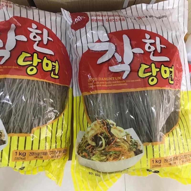 (nhập khẩu ) Miến khoai lang Hàn Quốc 1kg, siêu dai, ngon, Miến NONGWOO