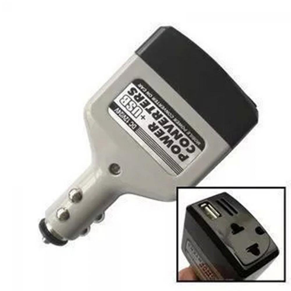 Bộ Chuyển Đổi Nguồn Điện USB DC 12V Sang 220V Cho Xe Hơi