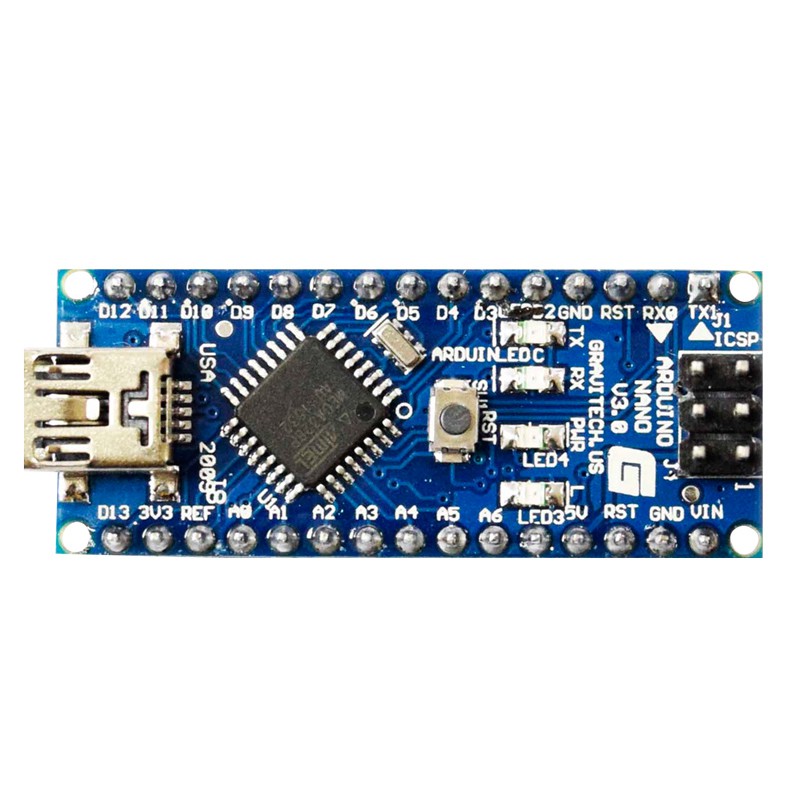 Arduino Nano R3 Atmega328 5v 16mhz Ch340 + Dây Cáp Dữ Liệu Mini Usb