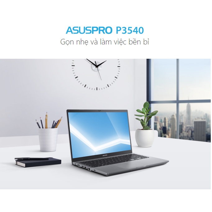 Asus Pro P3540FA (Cpu i5-8265U, Ram 8gb, SSD128+HDD 1TB-54,UMA,Win 10, 15.6 inch) laptop chơi game cơ bản đồ họa