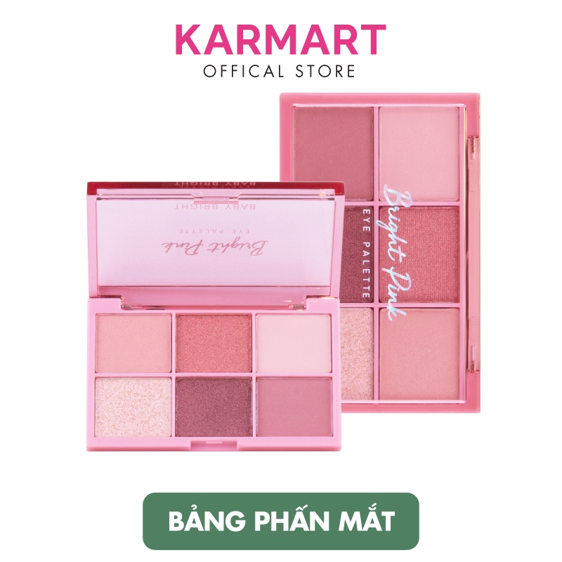Bảng Phấn Mắt Baby Bright Eye Palette 0.7g, Phấn Lì Và Ánh Nhũ Lấp Lánh