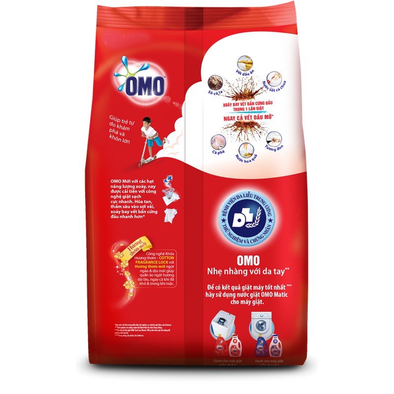 Bột giặt Omo Comfort tinh dầu thơm tinh tế 5.5kg