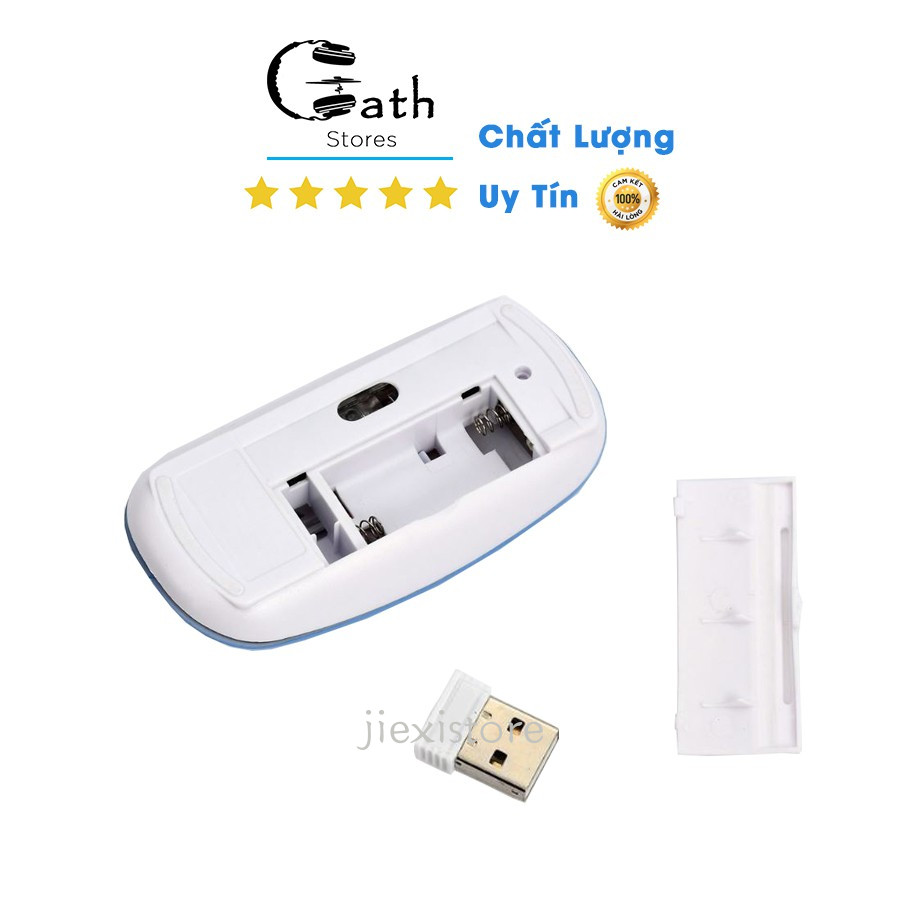 Chuột Máy Tính Không Dây 2.4GHz - Thiết Kế Siêu Mỏng - USB 2.0