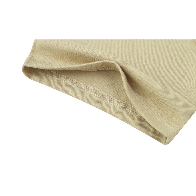 Áo phông Nelly Heybig ngắn tay trơn màu be