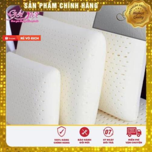 Hàng Công Ty  Ruột Gối cao su Oval size 60 x40cm cao cấp, chống đau mỏi vai gáy, Gối Việt bảo hành 5 năm