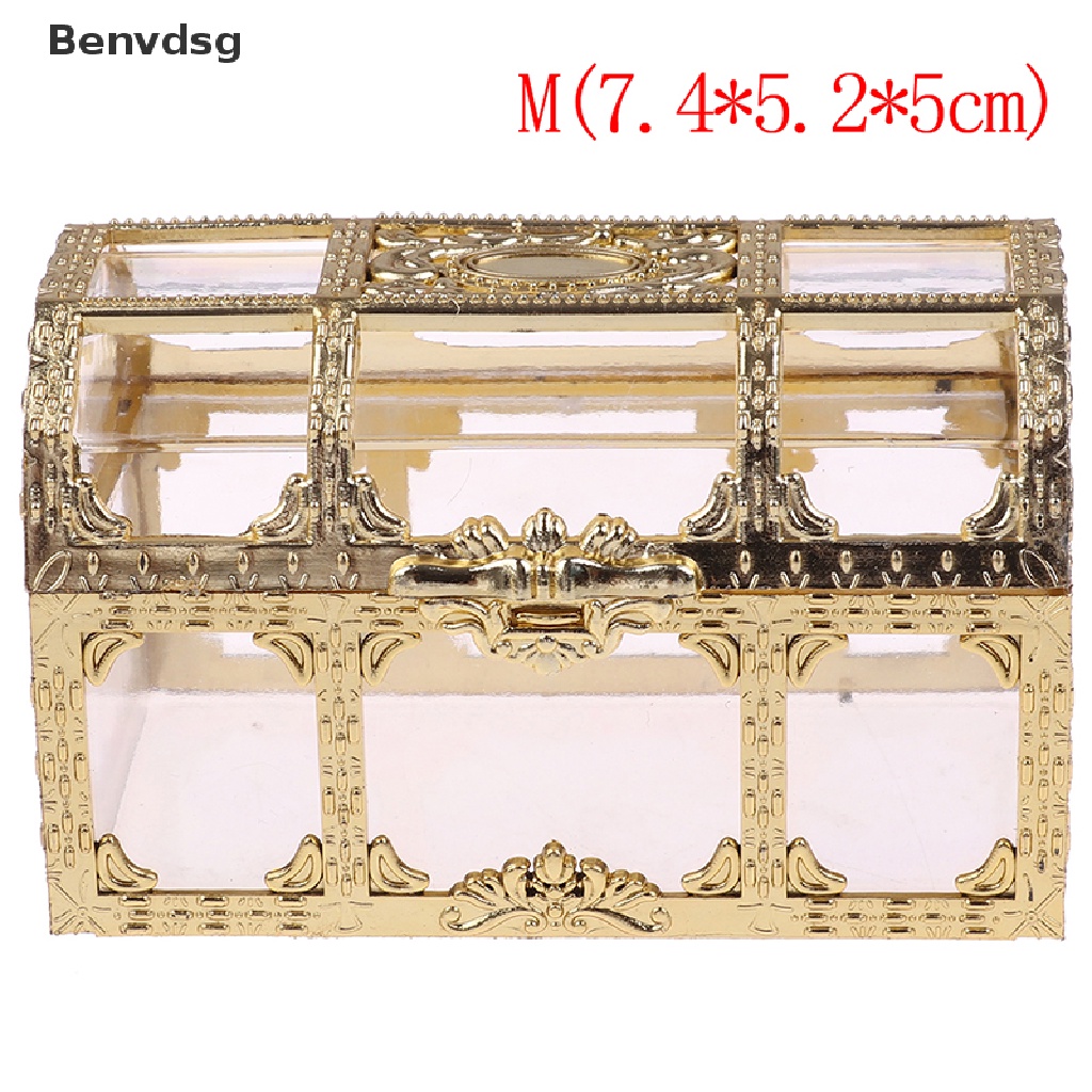 1 Hộp Đựng Kho Báu Bằng Bạc / Vàng / Kẹo Nhỏ Gọn Tiện Dụng