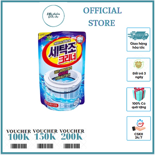 Bột vệ sinh lồng máy giặt 450 gram MYPHAMBICHCHI