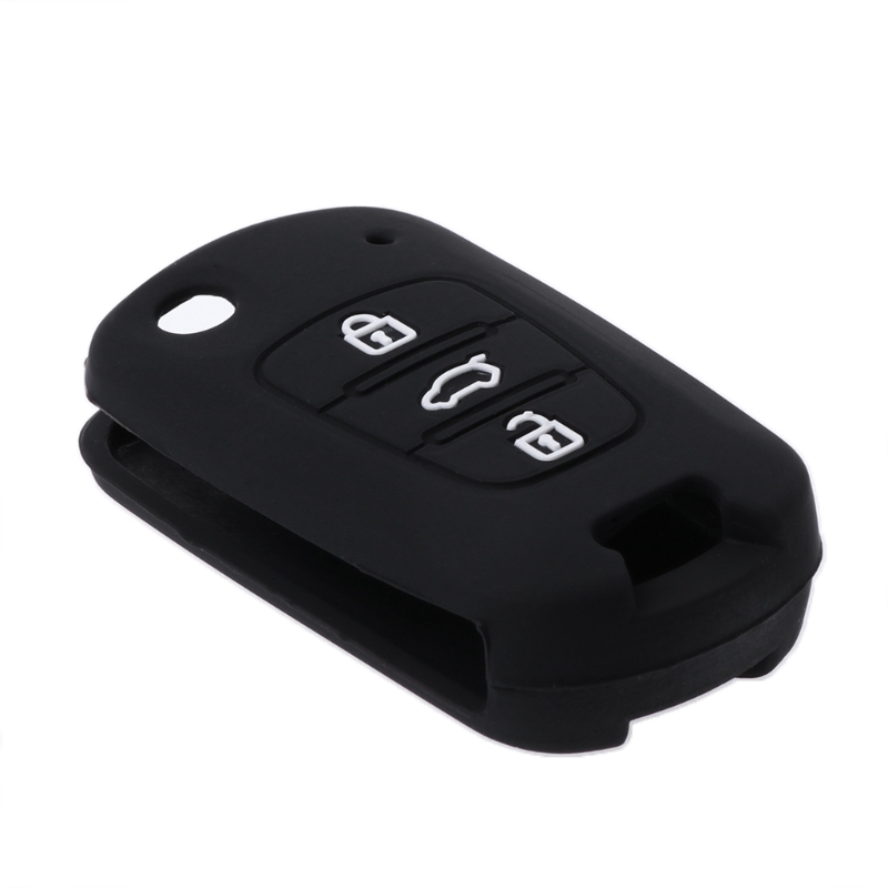 Vỏ Chìa Khóa Điều Khiển Từ Xa Bằng Silicone 3 Nút Cho Hyundai I30 Vena Veloer