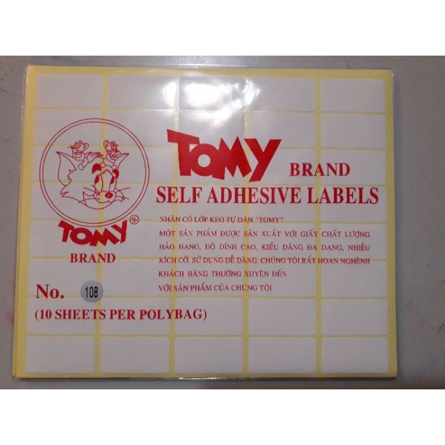 Giấy decal tomy A5 cỡ 99-124٩(^‿^)۶