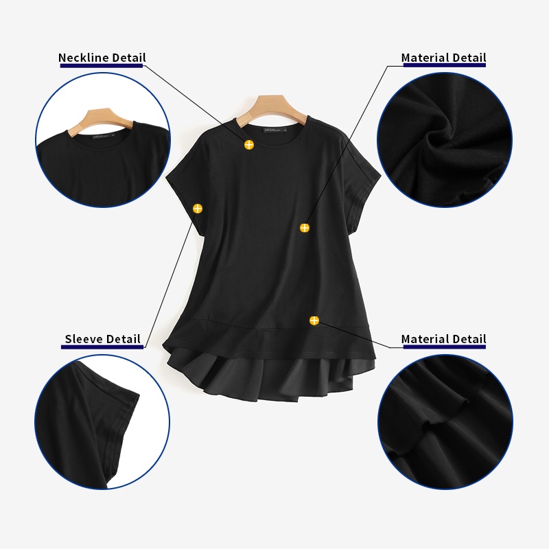 Zanzea Áo Thun Nữ Ngắn Tay Cổ Tròn Thời Trang Hàn