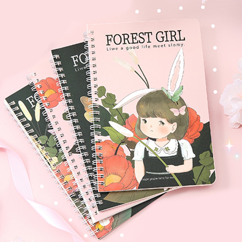Set 60 Tờ Giấy A5 Dày Họa Tiết Hoạt Hình Đáng Yêu Cho Học Sinh