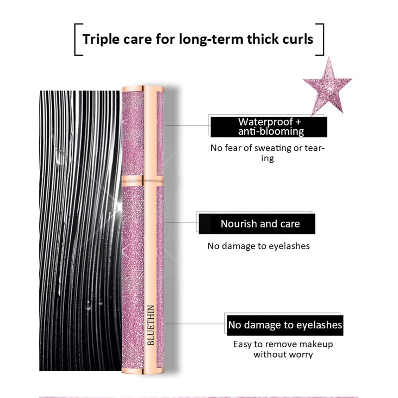 Mascara Uốn Cong Làm Dày Lông Mi Tự Nhiên Bền Màu Không Dễ Nhòe | BigBuy360 - bigbuy360.vn