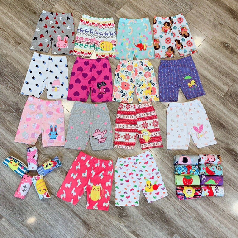 Quần legging hình thêu cho bé gái