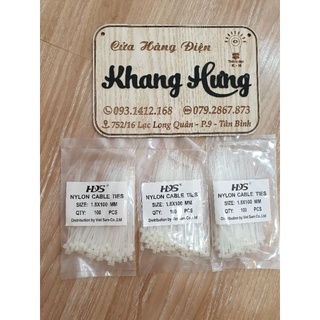1 bịch dây rút nhựa 10cm bản nhỏ 1.8×100mm