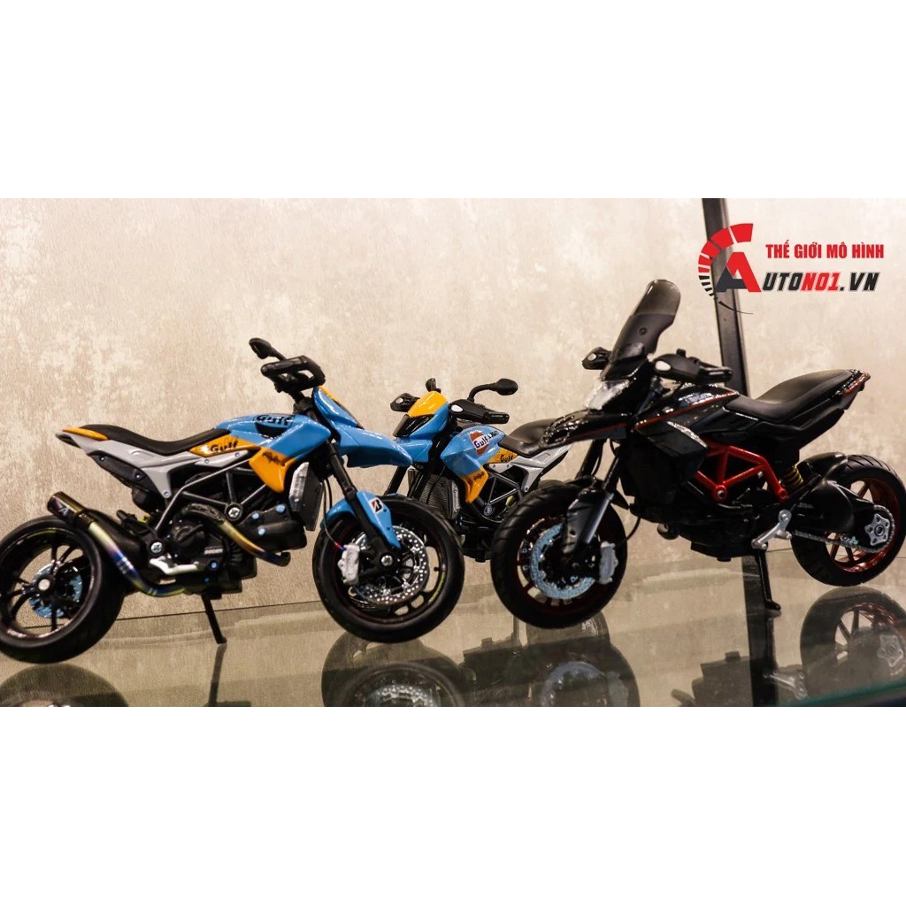 MÔ HÌNH XE DUCATI HYPER MOTARD MAISTO ĐỘ GULF VER 1 1:12 AUTONO1 D146