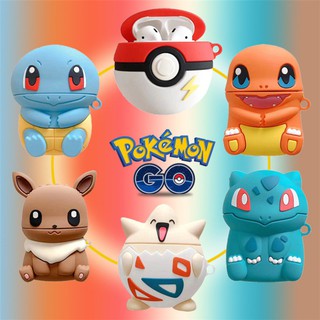 Suitable For Airpods Pro For Apple 1/2 Generation Headset Protective Case Silicone Protective Shell Cover Pokémon