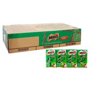 Thùng 48 hộp 115ml Sữa milo lúa mạch (12 vỉ = 48 hộp x 115ml)