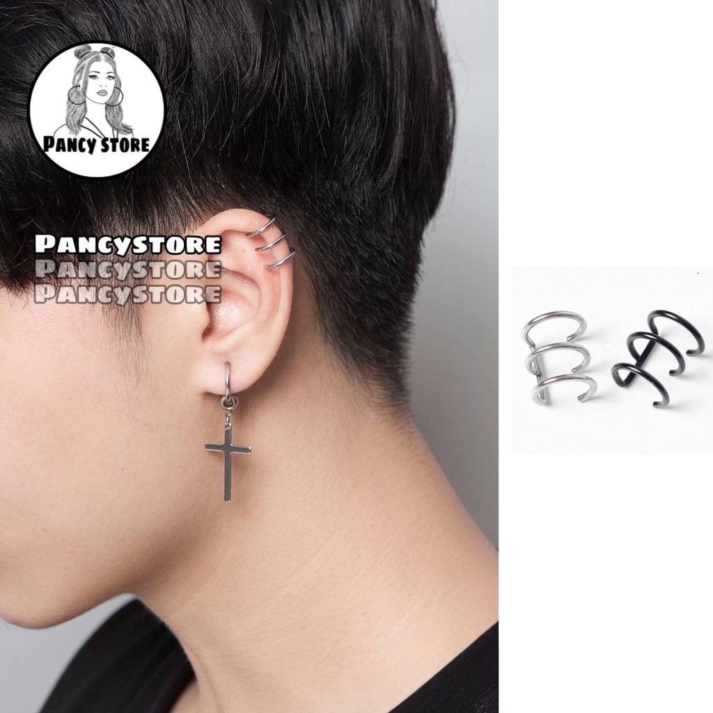 kẹp tai titan tam thanh không cần xỏ lỗ Unisex nam nữ
