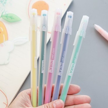 [Mã LIFE1003ALL giảm 10% đơn 50K] Bút mực gel Mira cute, bút viết calligraphy ngòi 0.5mm nhiều màu dễ thương