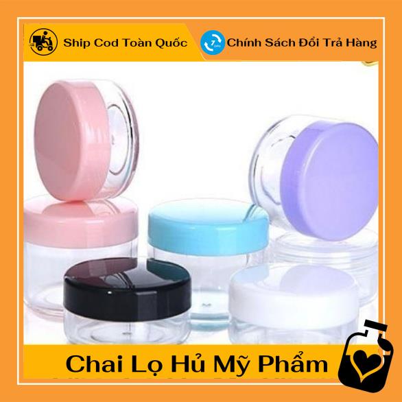 Hủ Đựng Kem ❤ TOP GIÁ RẺ ❤ Hũ nhựa tròn 10g đựng kem, gel, bột , phụ kiện du lịch