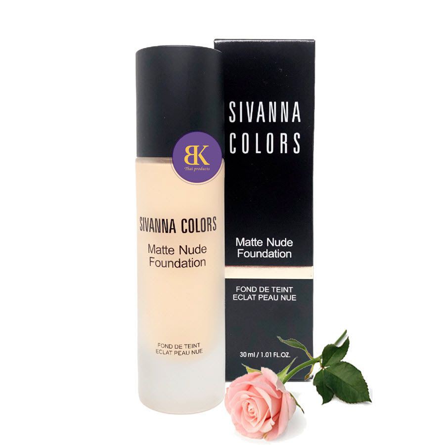 KEM NỀN DẠNG LÌ SIVANNA COLORS MATTE NUDE FOUNDATION HF5009 30ML CHÍNH HÃNG - 3422