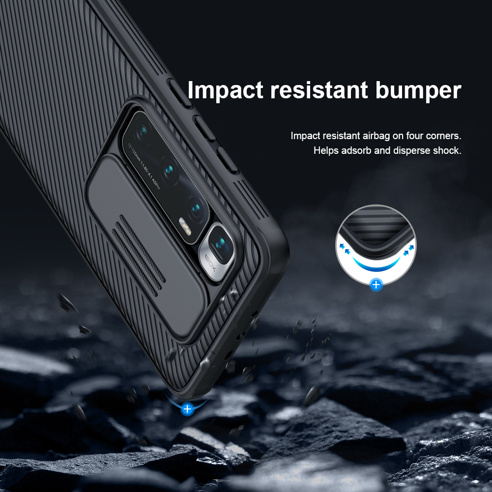 Ốp Điện Thoại Nillkin Camshield Pro Cho Xiaomi Mi 10 Ultra Bằng PC Cứng Thiết Kế Nắp Trượt Camera Bảo Vệ Sự Riêng Tư
