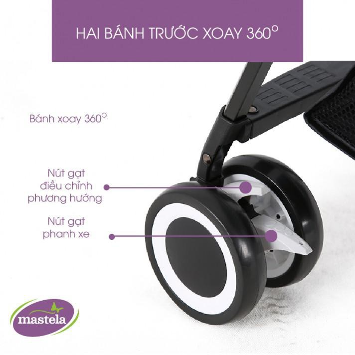 Xe đẩy em bé  𝑭𝒓𝒆𝒆𝒔𝒉𝒊𝒑  Xe đẩy 2 chiều cho bé sơ sinh tới 30kg chống tia UV - Mastela Premium T05S - Bảo hành 12 tháng