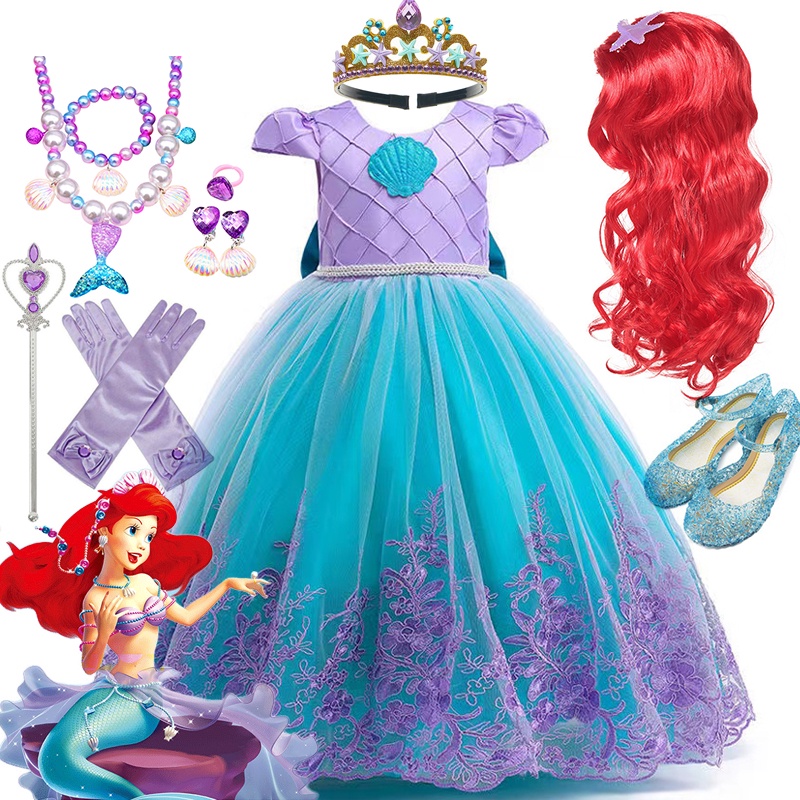 Đầm Hóa Trang Công Chúa Disney Xinh Xắn Cho Bé Gái