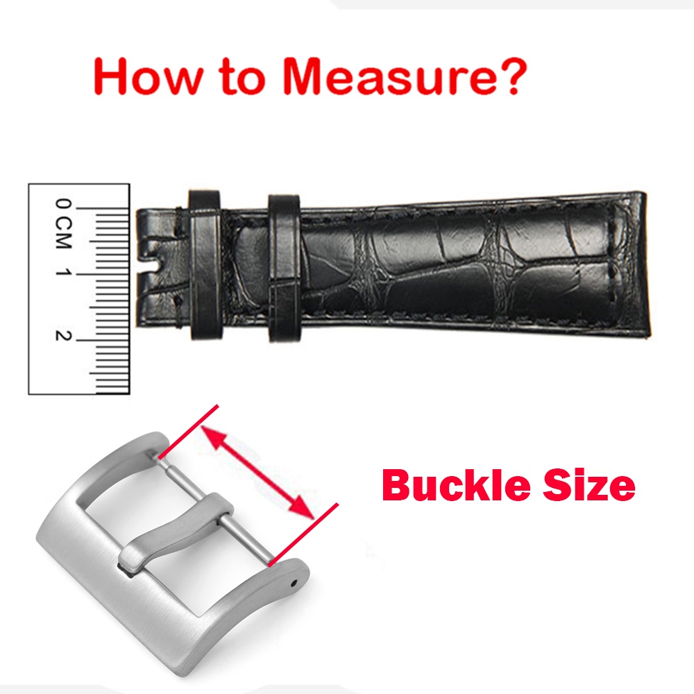 Khóa Dây Đeo Đồng Hồ Bằng Thép Không Gỉ 16mm 18mm 20mm 22mm