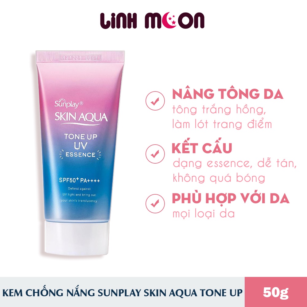 Kem chống nắng Sunplay Skin Aqua Tone Up UV Milk 50g - kiềm dầu nâng tông