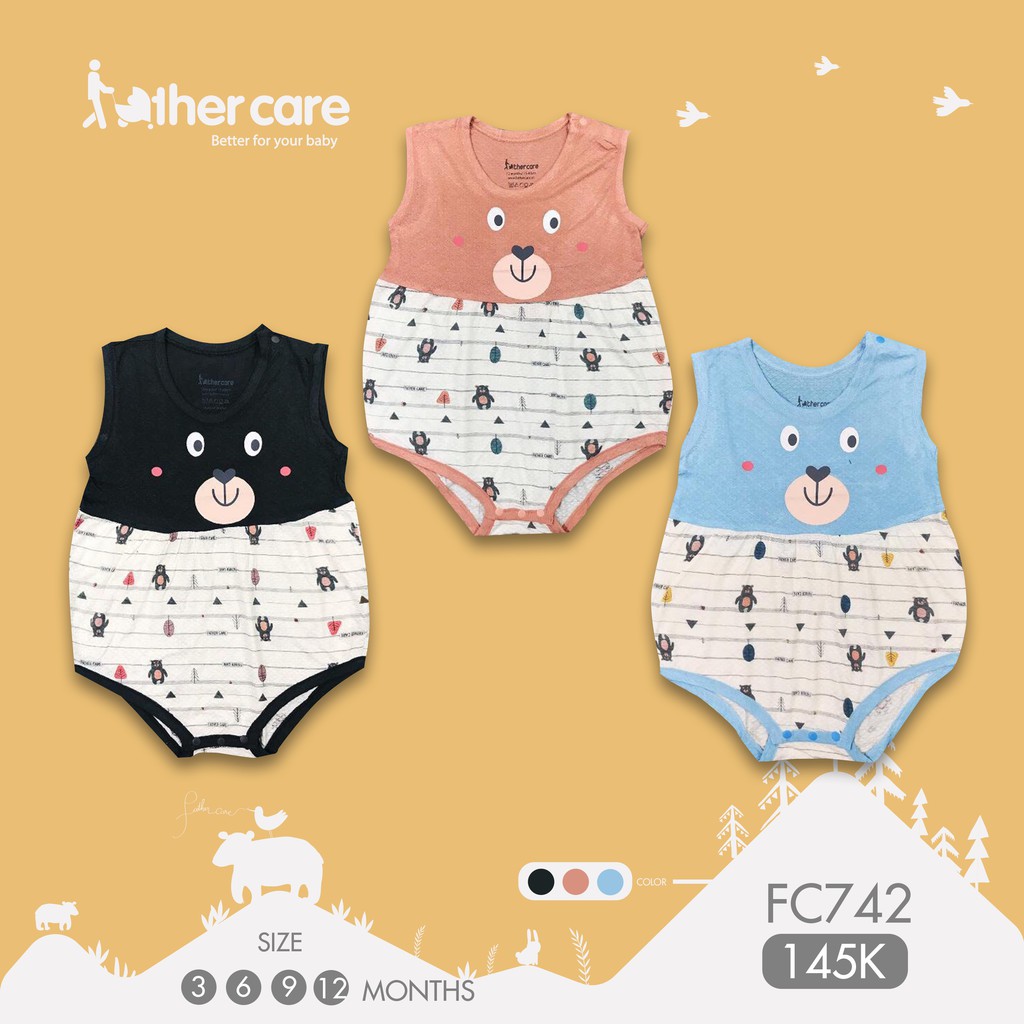 Body FatherCare ba lỗ Gấu FC742
