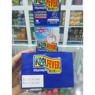Dán hạ sốt KOOLFEVER (hàng nhật) hộp 8 bịch , bịch 2 miếng dán