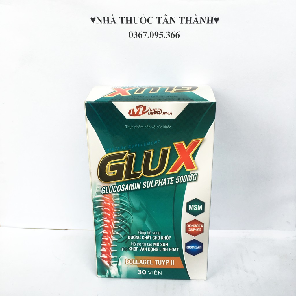 Glux dưỡng khớp Glucosamin 500mg