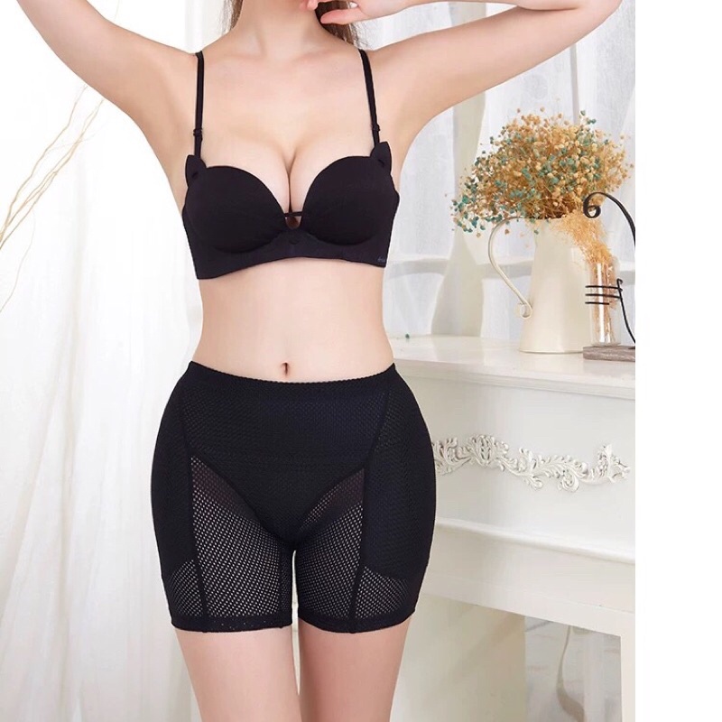 Quần độn mông và hông, chất liệu thông hơi thoáng mát- cạp cao gen bụng độn mông căng tròn