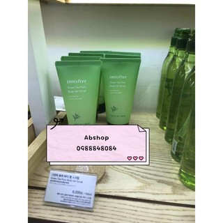 TẨY TẾ BÀO CHẾT TOÀN THÂN CHIẾT XUẤT TRÀ XANH INNISFREE GREEN TEA PURE BODY GEL SCRUB