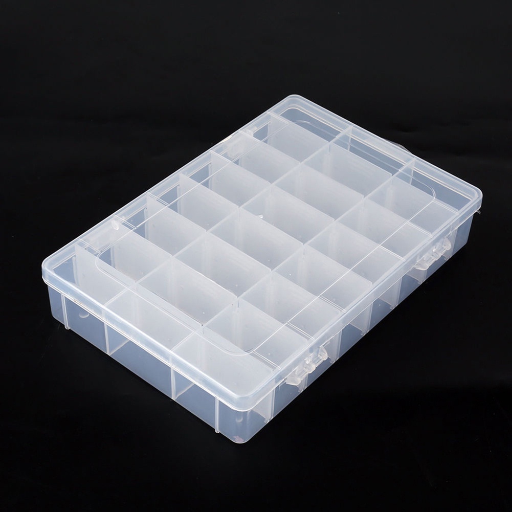 Hộp Nhựa 24 / 15 / 8 Ngăn Đựng Trang Sức / Hạt Câu Cá Có Thể Tháo Rời