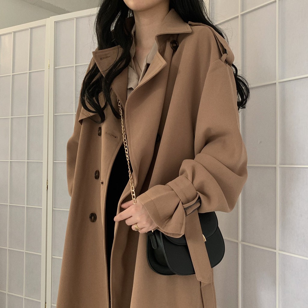 Áo khoác dáng dài Trenchcoat style Hàn Quốc