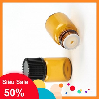 Tinh Dầu Chai tinh dầu 2ml - loại nắp đen vỏ lọ đựng tinh dầu