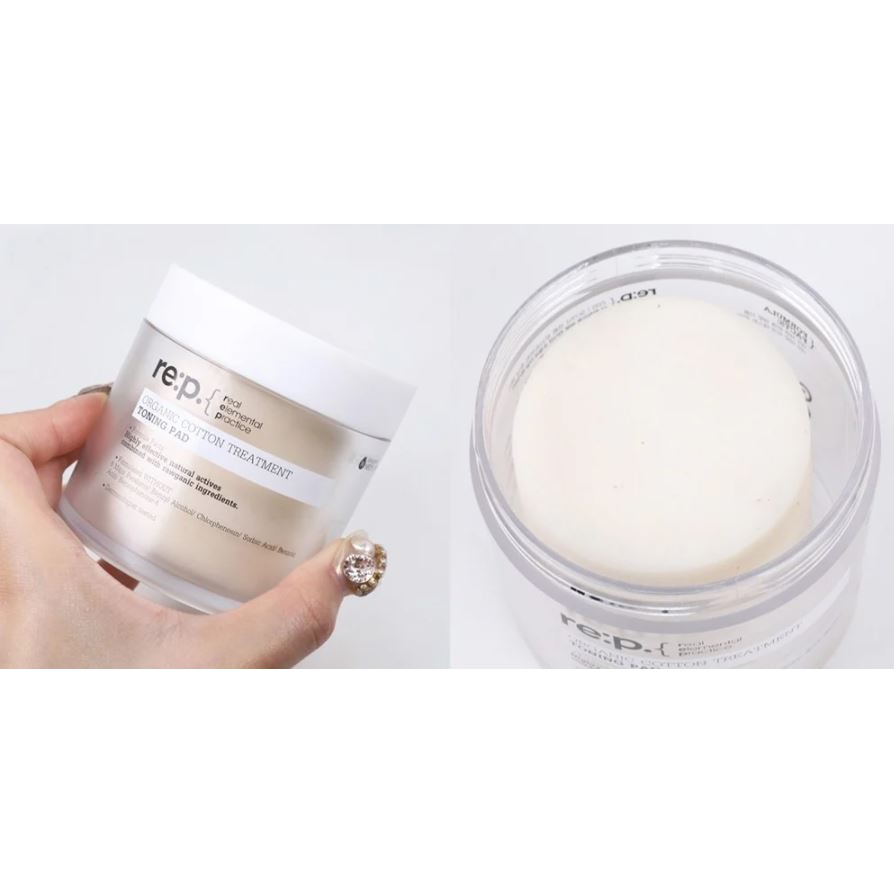 Bông Tẩy Da Chết Re:p Organic Cotton Treatment Toning Pad 130ml