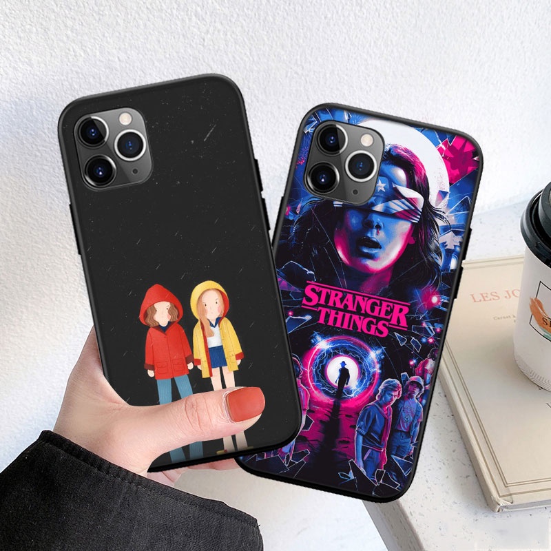 Ốp Điện Thoại Silicon Dẻo In Hình Phim Stranger Things Phong Cách Cho iPhone 5 5S 6 6S 7 8 11 Pro Max Plus SE XR FO82