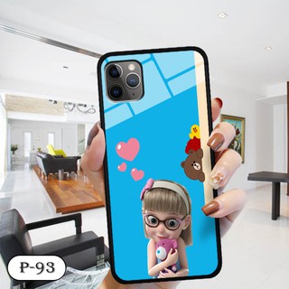 Ốp kính in hình cute Iphone 11 Pro Max