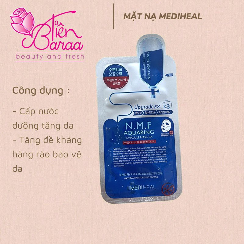 mặt nạ mediheal cấp ẩm trắng da